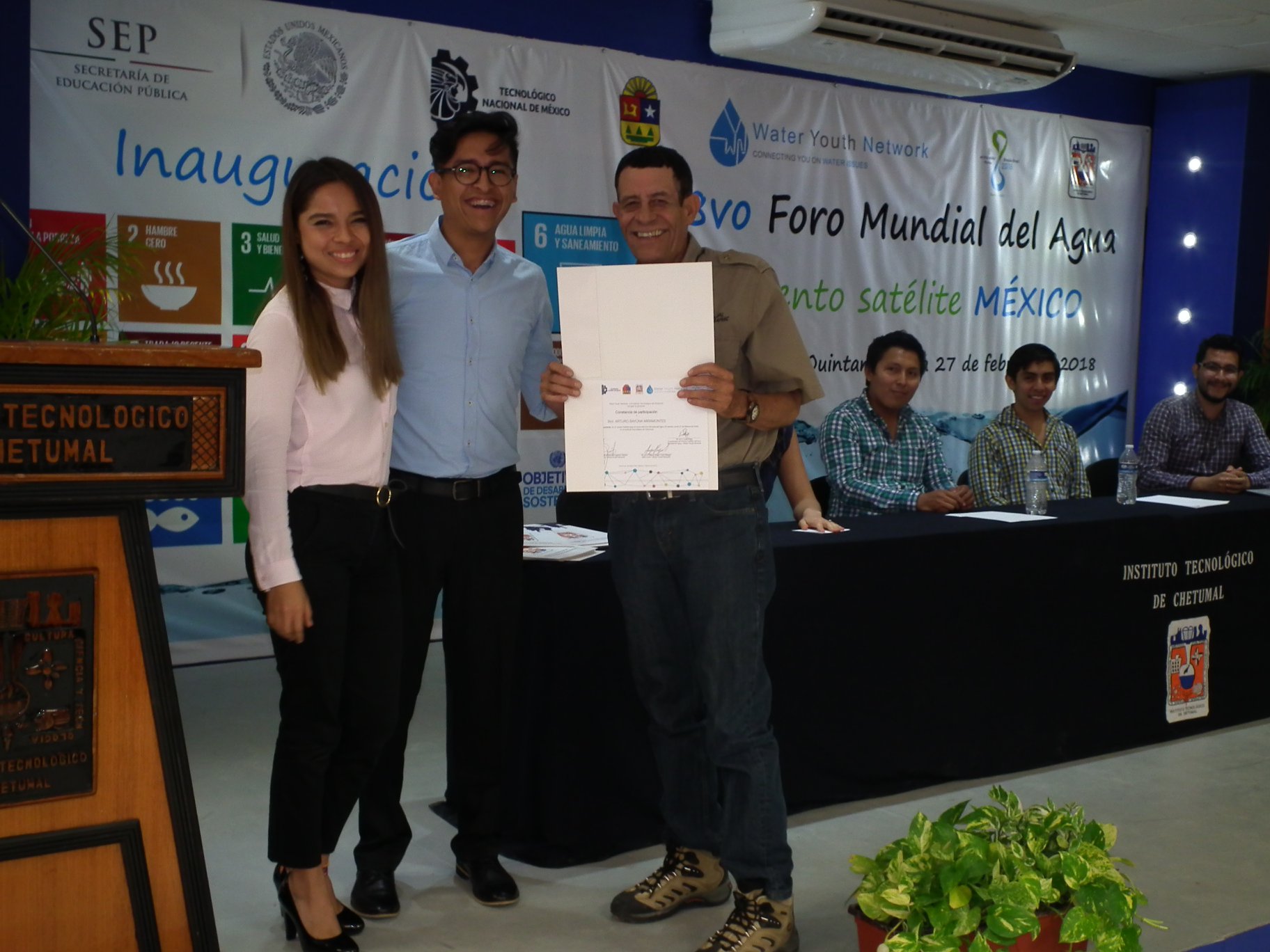 8VO FORO MUNDIAL DEL AGUA - Evento Satélito México Chetumal Q.Roo a 27 de febrero de 2018 8VO FORO MUNDIAL DEL AGUA - Evento Satélito México Chetumal Q.Roo a 27 de febrero de 2018