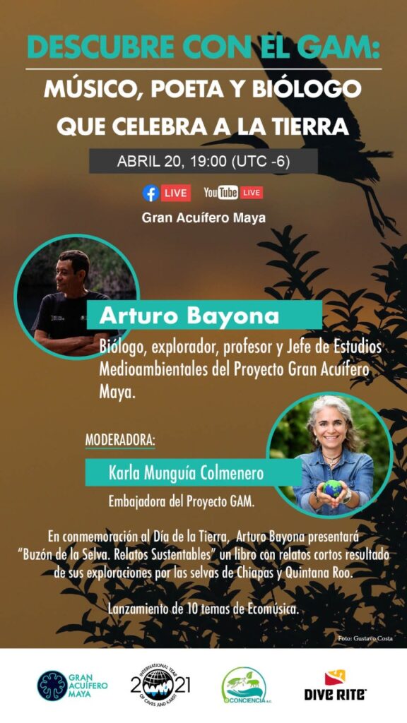 En conmemoración al Día de la Tierra, el Profesor Bayona presentará su nuevo libro: “Buzón de la Selva. Relatos Sustentables”